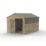 Forest Beckwood 8' x 11' 6" (Nominal) Apex Shiplap Timber Shed with Base