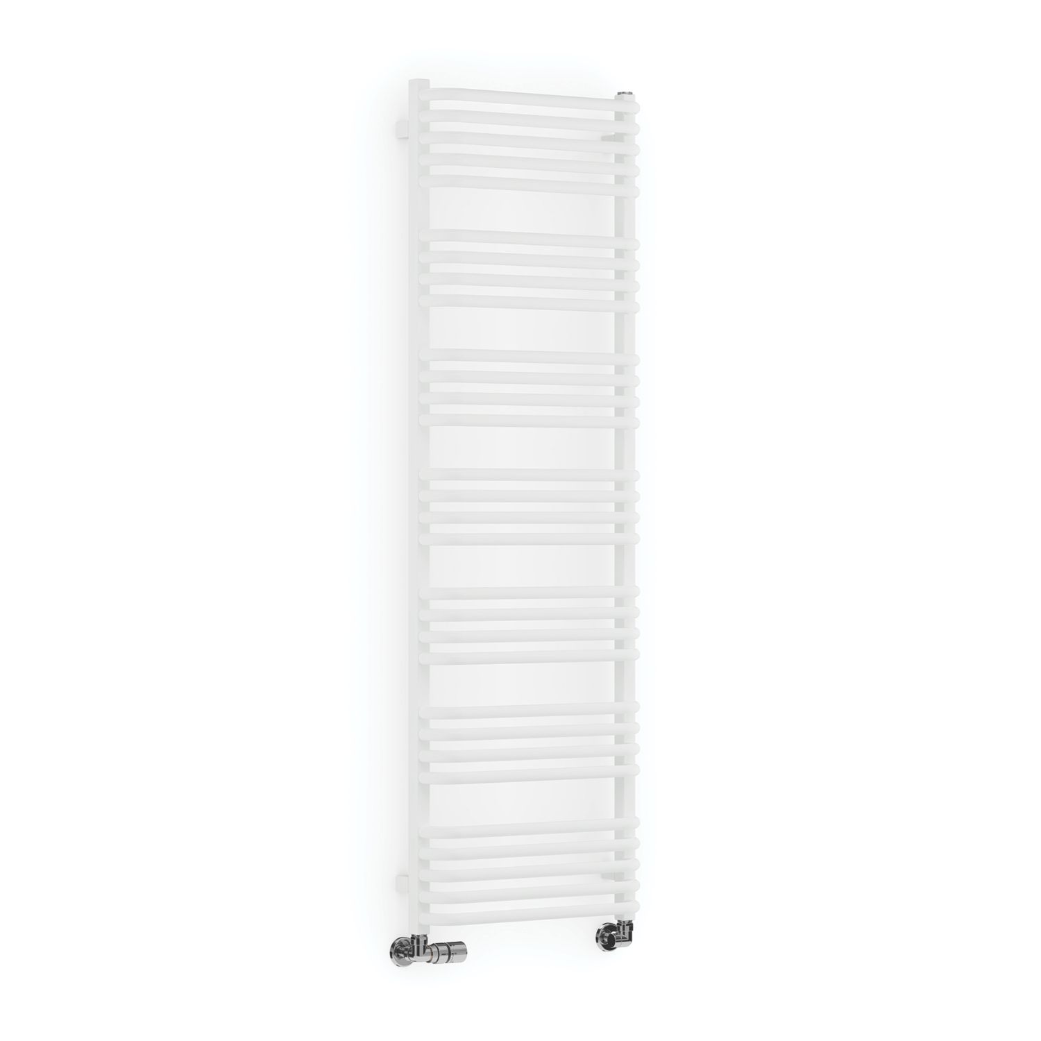 Terma 1580mm x 500mm 2704BTU White Curved Designer Towel Radiator (283RH)
