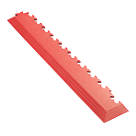 Garage Floor Tile Company X Joint Interlocking Corner Edge Ramp Red 587mm x 90mm 2 Pack