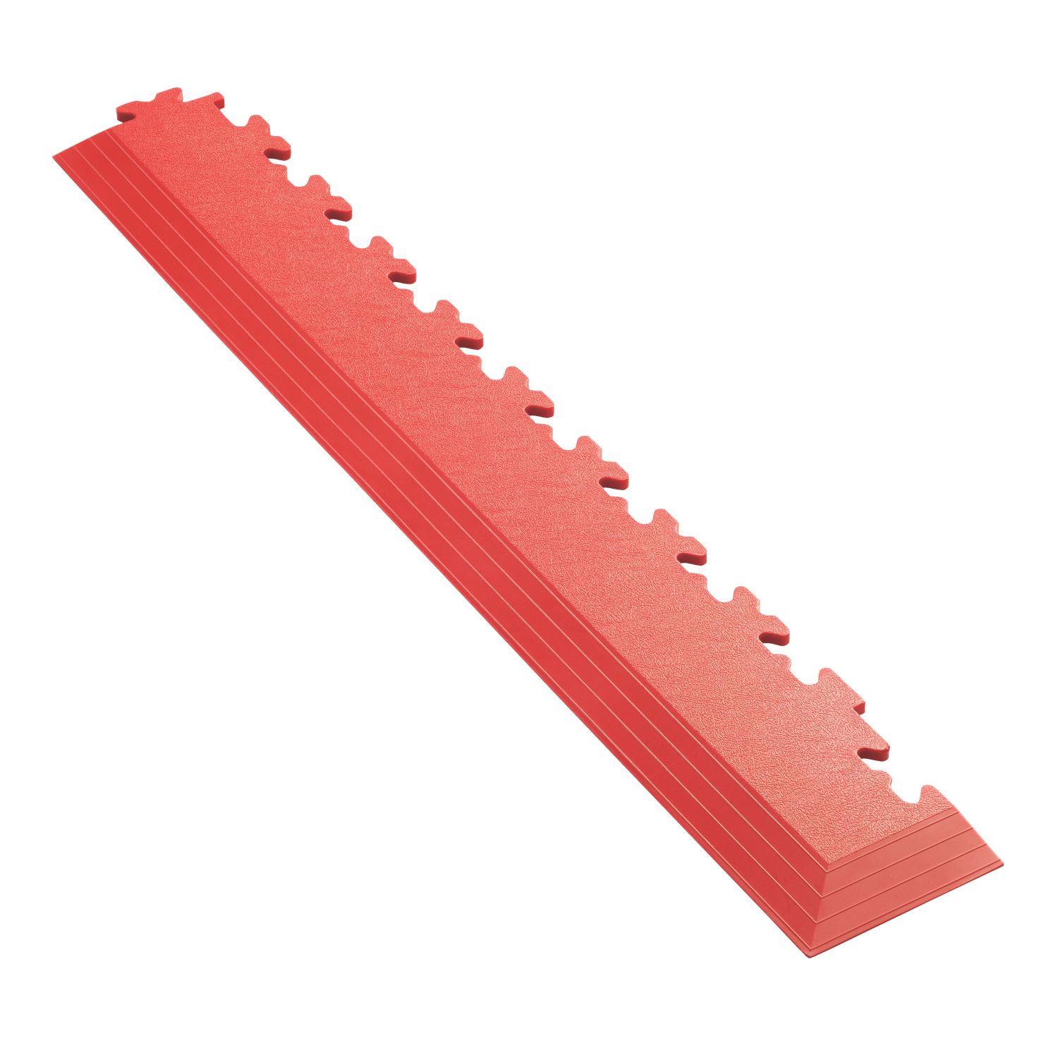 Garage Floor Tile Company X Joint Interlocking Corner Edge Ramps Red 587mm x 90mm 2 Pack (283RV)
