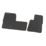 Unique Products Ford Transit Custom Twin Passenger 2013 - 2015 Rubber Automotive Mat 2 Pieces