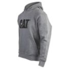 CAT Trademark Hooded Sweatshirt Heather Grey X Large 46-48" Chest