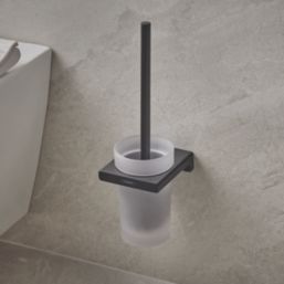 Hansgrohe AddStoris Wall-Mounted Toilet Brush Holder Matt Black