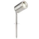 Saxby Atlantis Outdoor Spike Light Brushed Stainless Steel