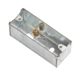 Knightsbridge  1-Gang Galvanised Steel Unfinished Back Box 27mm 20 Pack