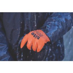 Site SWG227 Thermal Waterproof Gloves Orange / Black Medium