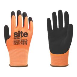 Site SWG227 Thermal Waterproof Gloves Orange / Black Medium