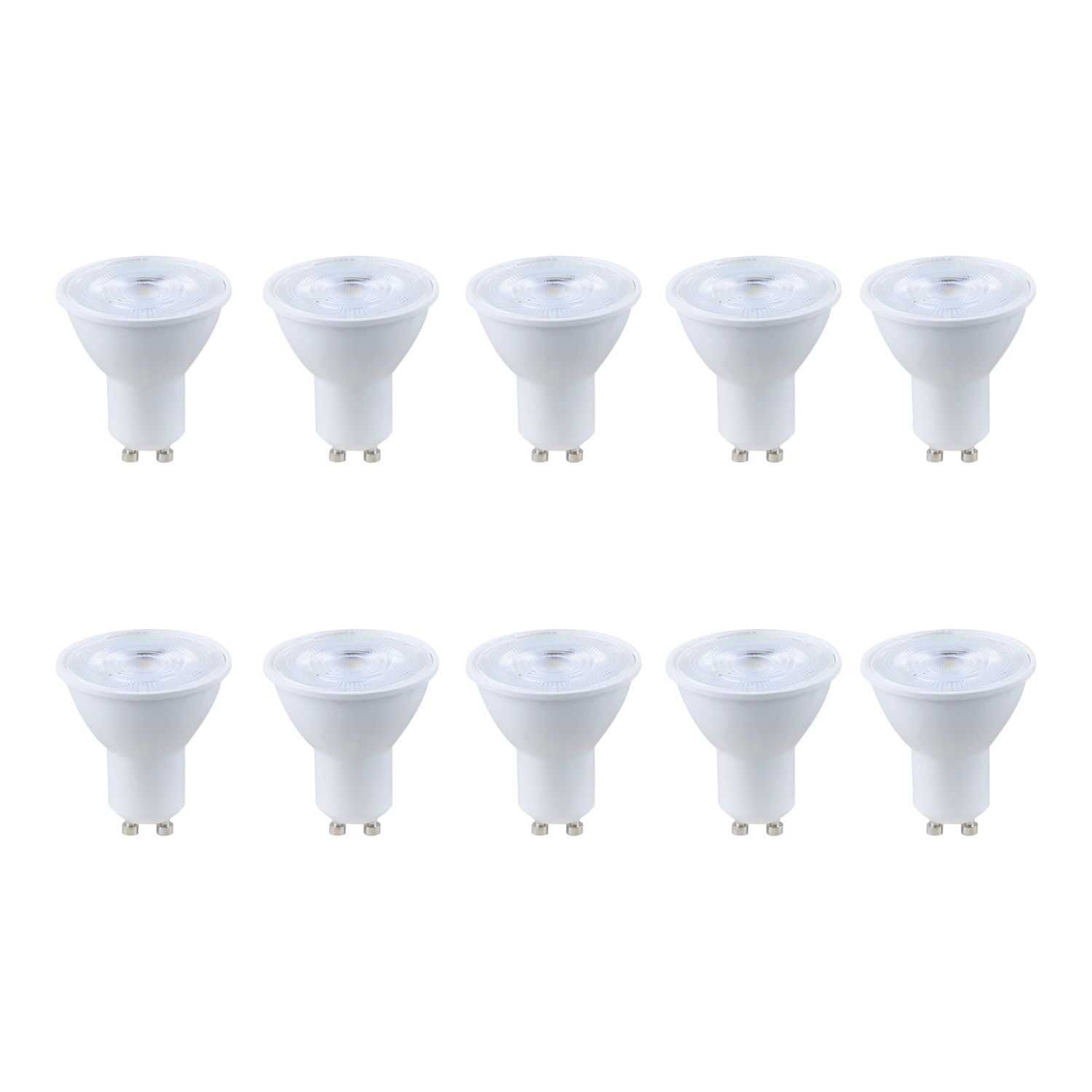Essentials GU10 LED Light Bulb 345lm 50W 10 Pack (283YY)