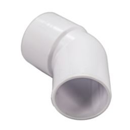 FloPlast Solvent Weld Conversion Bend 135° White 40mm 5 Pack