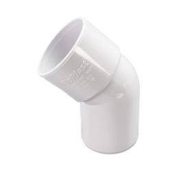 FloPlast Solvent Weld Conversion Bend 135° White 40mm 5 Pack
