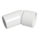 FloPlast Solvent Weld Conversion Bend 135° White 40mm 5 Pack
