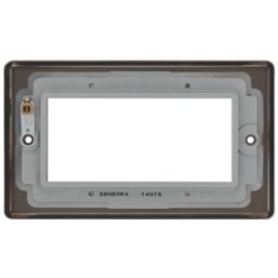 LAP  4-Module Modular Faceplate Black Nickel