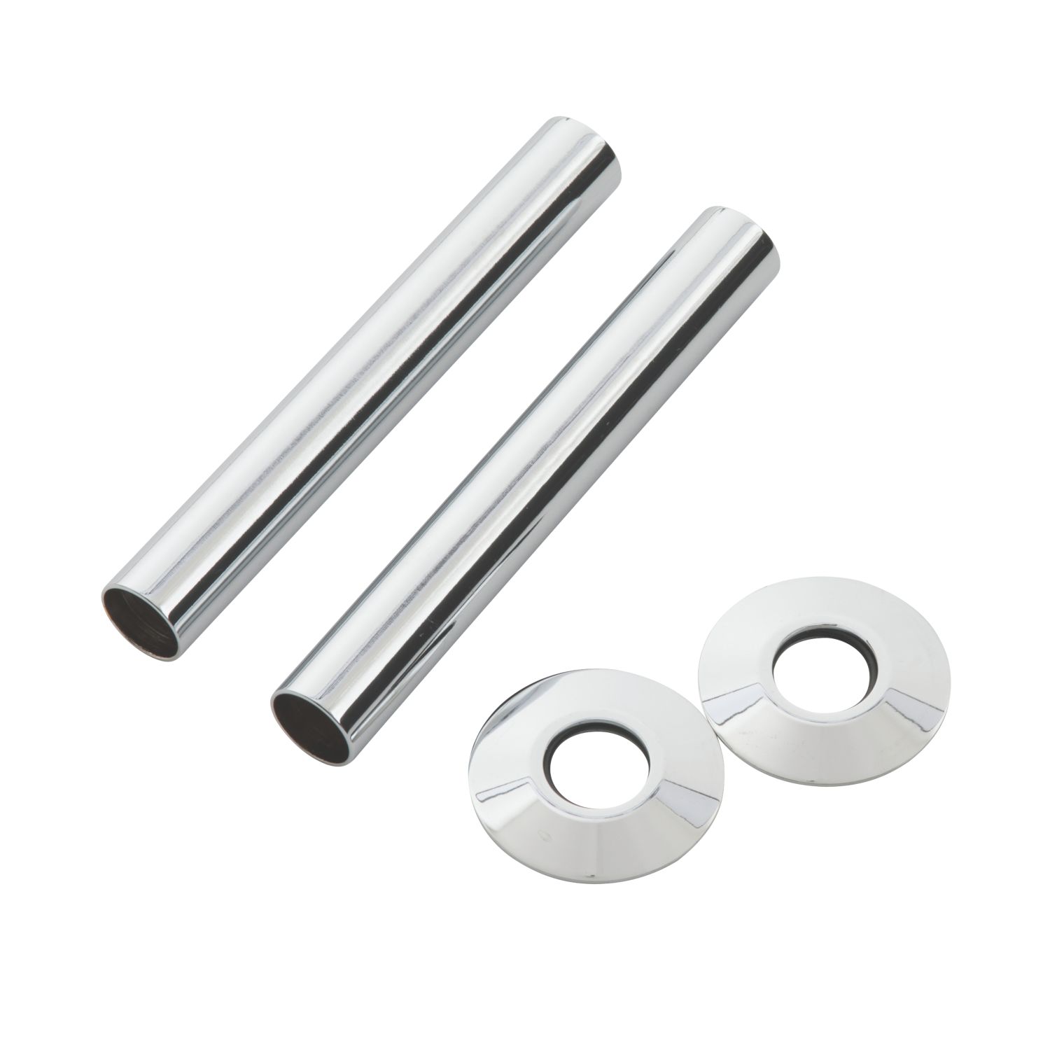 Arroll Pipe Shroud Kit Chrome 18mm x 130mm 2 Pack (2847G)
