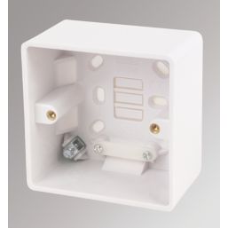 LAP  1-Gang Surface Pattress  Back Box 46mm