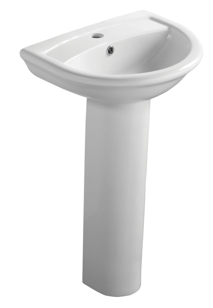 Ideal Standard i.life Compact Basin and Pedestal 60cm 1 Tap Hole