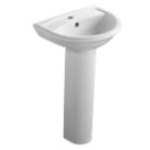 Ideal Standard Della  Full Pedestal Basin 1 Tap Hole 540mm