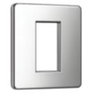 Knightsbridge  1-Module Modular Faceplate Polished Chrome