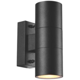 Sylvania Yourhome Sylwall Outdoor Up & Down Wall Light Black