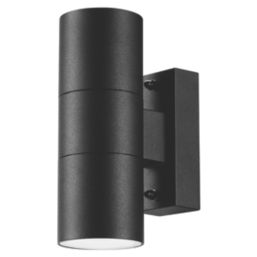 Sylvania Yourhome Sylwall Outdoor Up & Down Wall Light Black