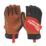 Milwaukee Hybrid Leather Gloves Black/Brown X Large