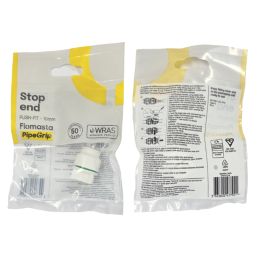 Flomasta  Plastic Push-Fit Stop End 10mm