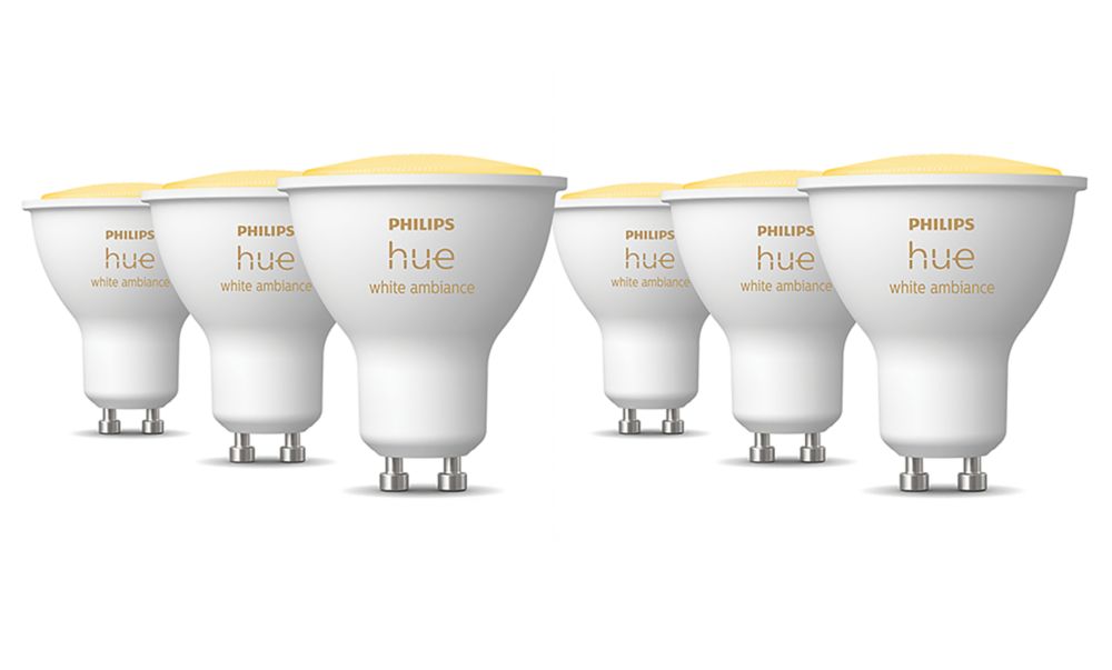 Philips Hue GU10 White Smart Bulb With Bluetooth - 8 Pack £81.99 (Free  collection) @ Argos