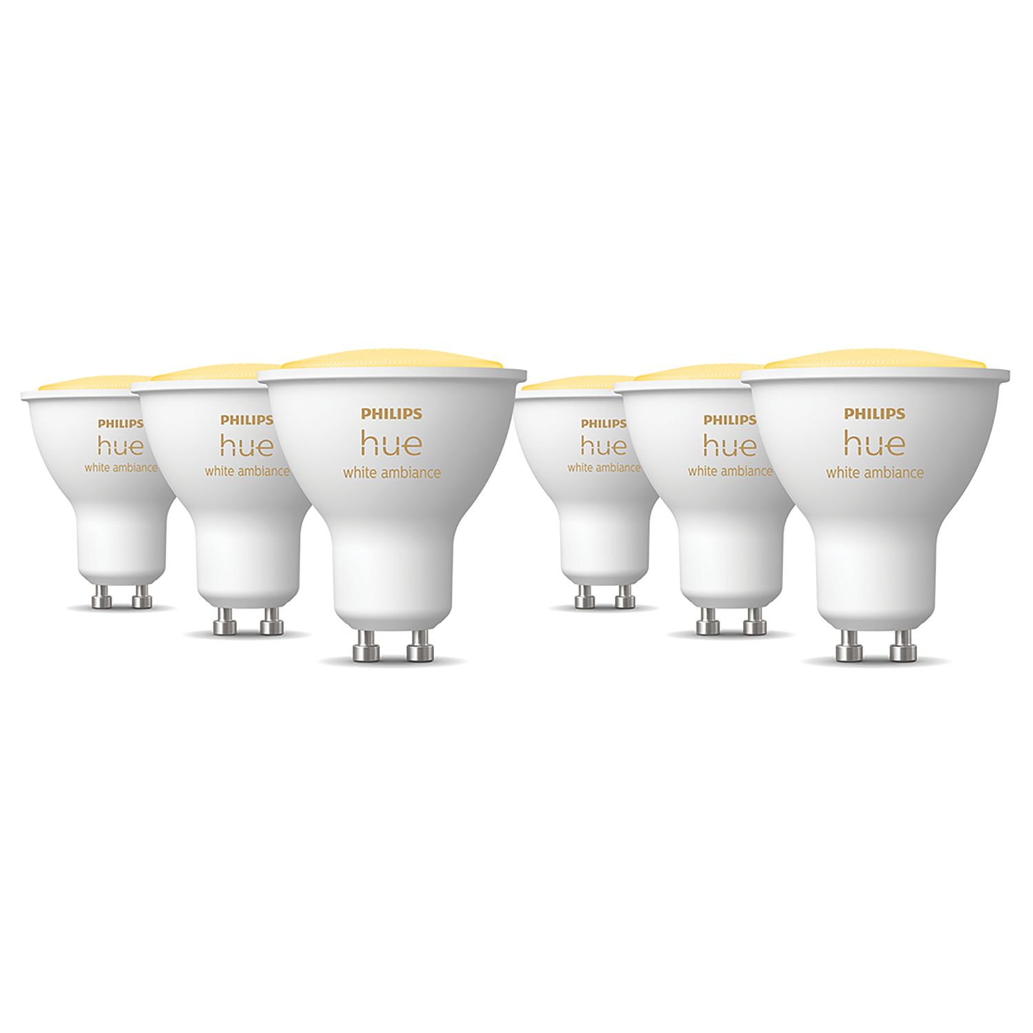 Philips Hue GU10 LED Smart Light Bulb 5W 350lm 6 Pack (284JA)