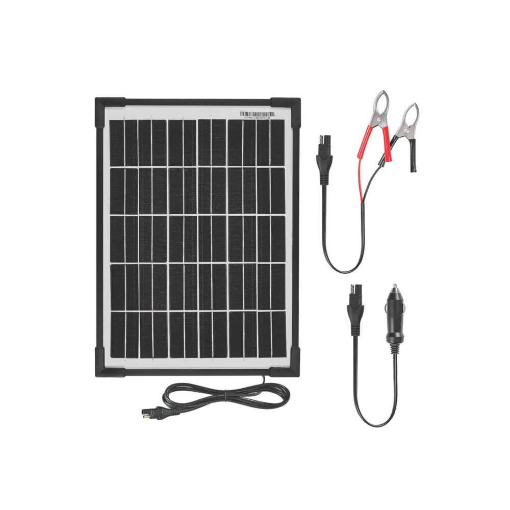 10w 12v Solar Battery Charger Vehicle Kit Deluxe