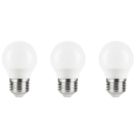 LAP  E27 Mini Globe LED Light Bulb 470lm 4.2W 3 Pack