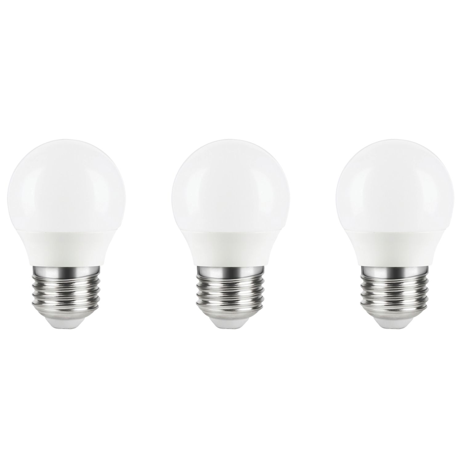 LAP E27 Mini Globe LED Light Bulb 470lm 4.2W 3 Pack (284PP)