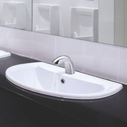 Infratap Wye Polished Chrome  120mm Sensor Mono Basin Mixer Tap