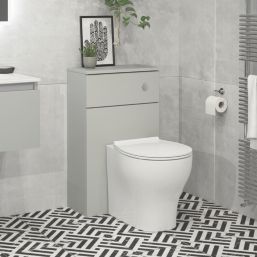 Newland  Floorstanding Toilet Unit Pearl Grey Matt 500mm x 260mm x 850mm