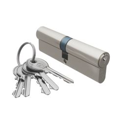 Smith & Locke  6-Pin Double Cylinder Lock 45-55 (100mm) Satin Nickel