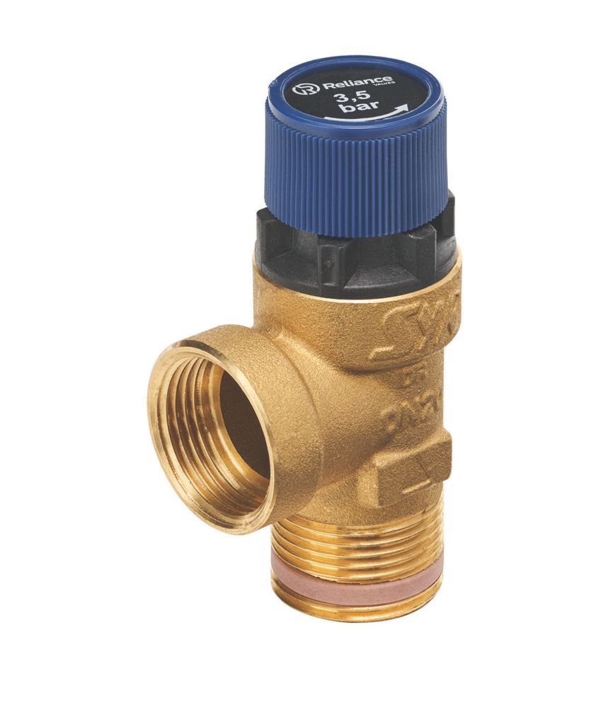 Reliance Valves 102 Series Potable Water Pressure Relief Valve Male & Female 0-3.5bar 3/4" x 3/4"