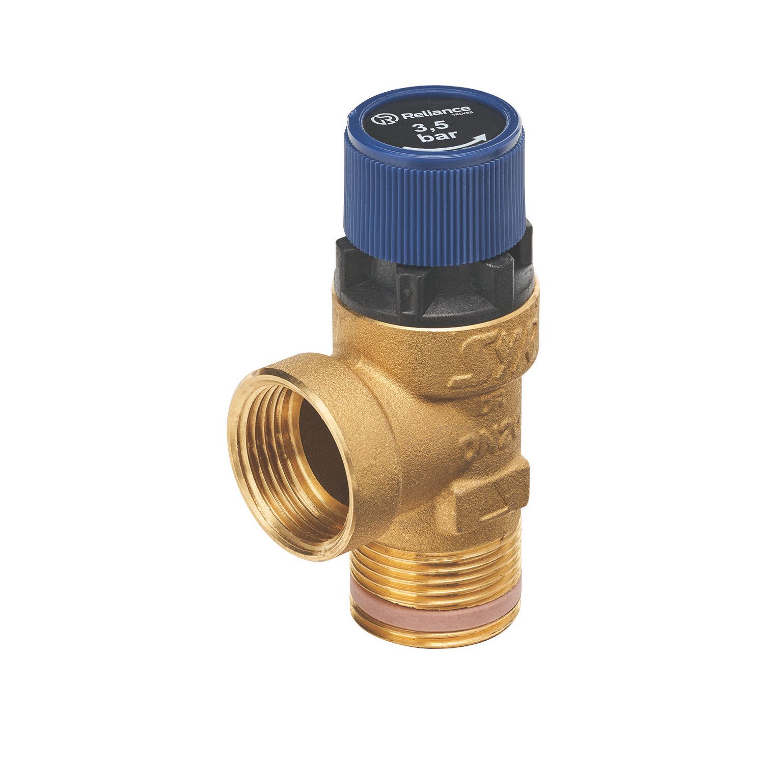 Reliance Valves 102 Series Potable Water Pressure Relief Valve Male & Female 0-3.5bar 3/4" x 3/4" (284TY)