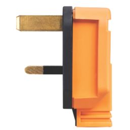 Masterplug Work Power 13A Fused Plug Orange