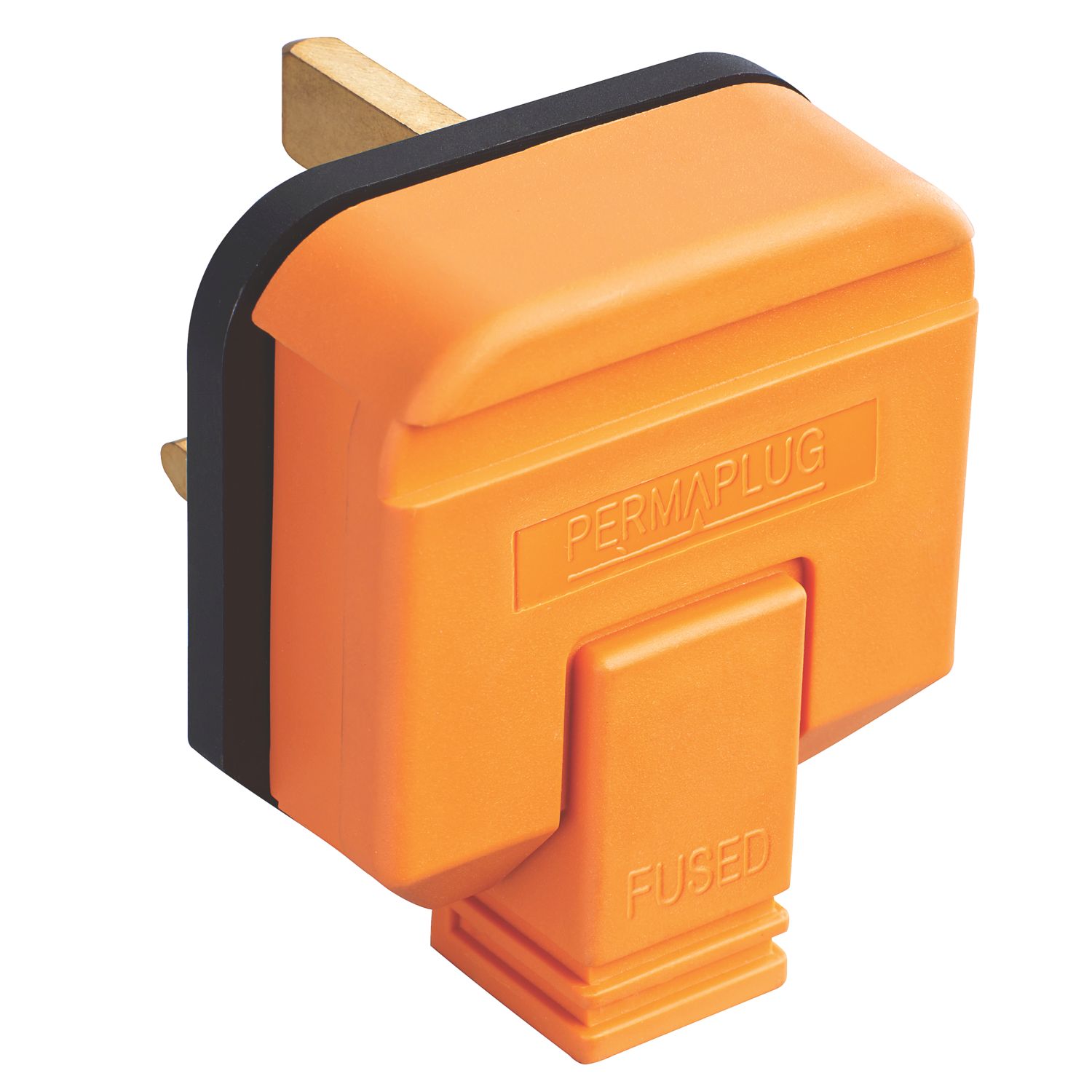 Masterplug Work Power 13A Fused Plug Orange (284XF)