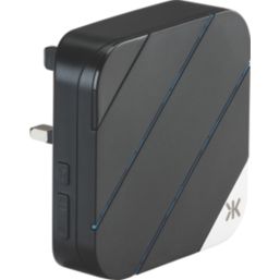 Knightsbridge DCRB Plug-In Door Chime Receiver Black