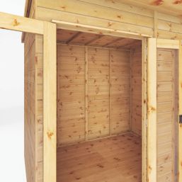 Mercia Maine 15' 6" x 6' (Nominal) Pent Timber Summerhouse with Patio Area