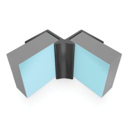 Multipanel Type A Internal Corner Matt Black 2450mm x 11mm