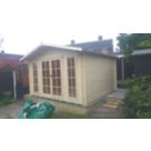 Shire Epping 3 12' x 12' (Nominal) Apex Timber Log Cabin with Assembly