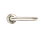 Dorma Pure 8100 Lever on Rose Door Handles Pair Satin Aluminium