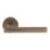 Smith & Locke Coniston Door Handle, Latch & Hinge Set Antique Brass 6 Pcs