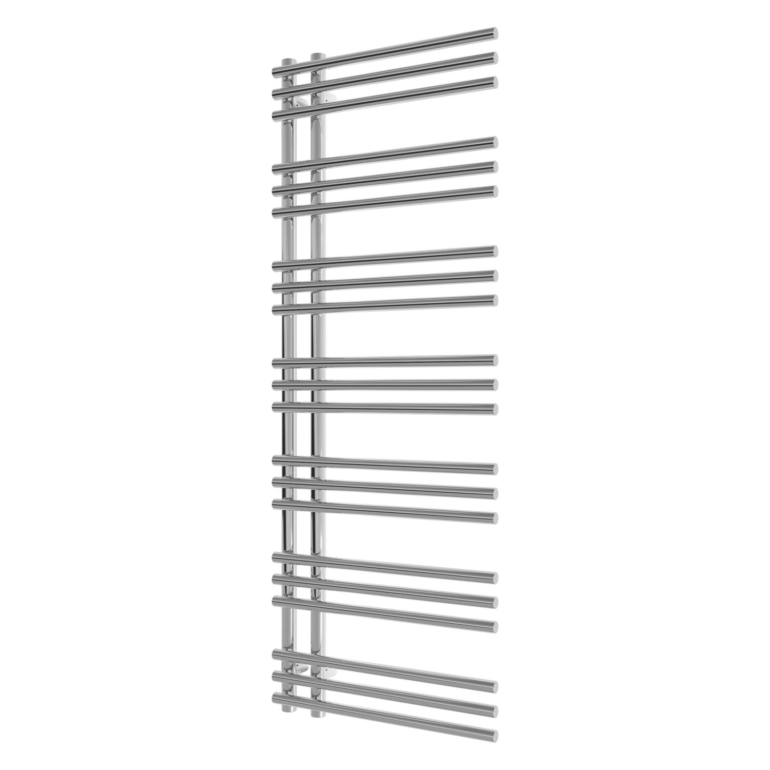 Azur 1500mm x 550mm 1594BTU Chrome Flat Designer Towel Radiator (285AC)