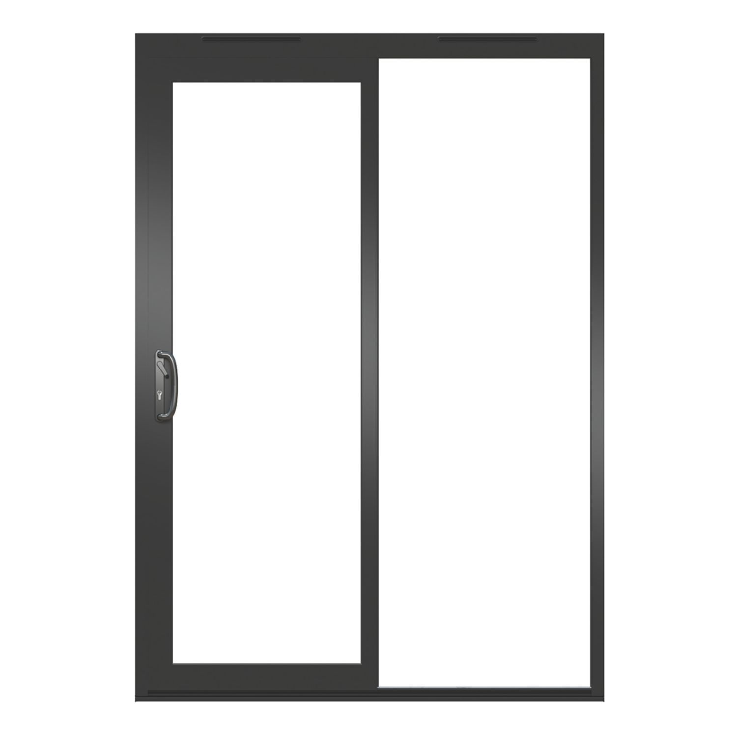 Green & Taylor Left-Handed Black Metal Sliding Patio Door 2090mm x 1490mm (285CT)