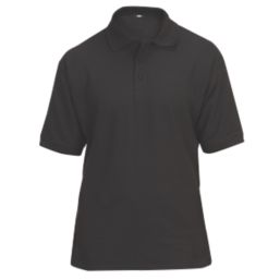 Site Tanneron Polo Shirt Black X Large 49" Chest