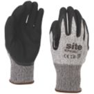 Site  Gloves Grey/Black Medium