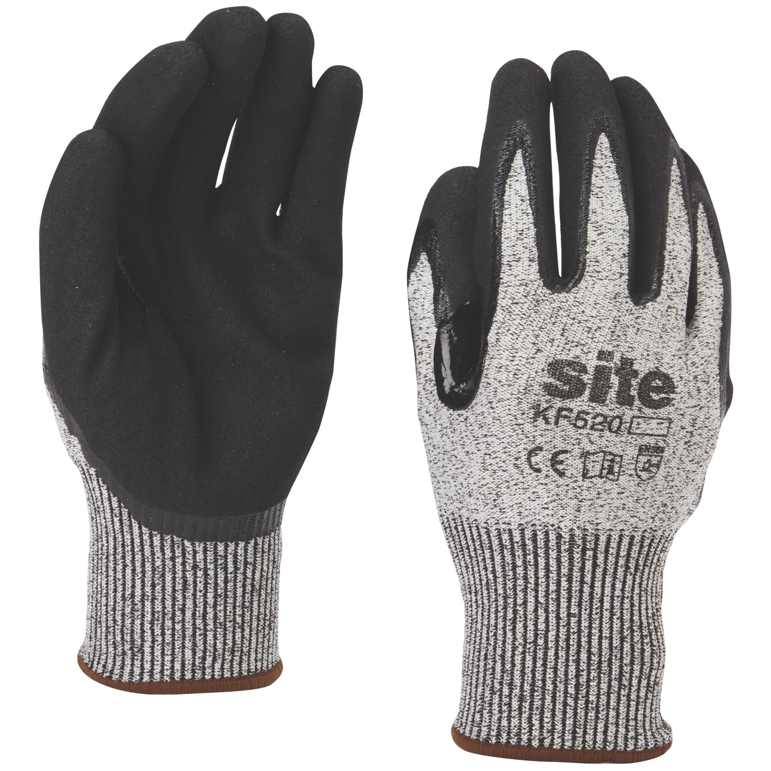 Site Gloves Grey/Black Medium (285HP)