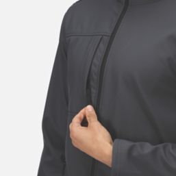 Regatta Octagon II Waterproof Softshell Jacket Seal Grey/Black Small Size 37.5" Chest