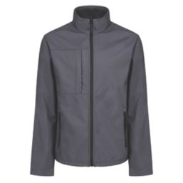 Regatta Octagon II Waterproof Softshell Jacket Seal Grey (Black) Small Size 37 1/2" Chest